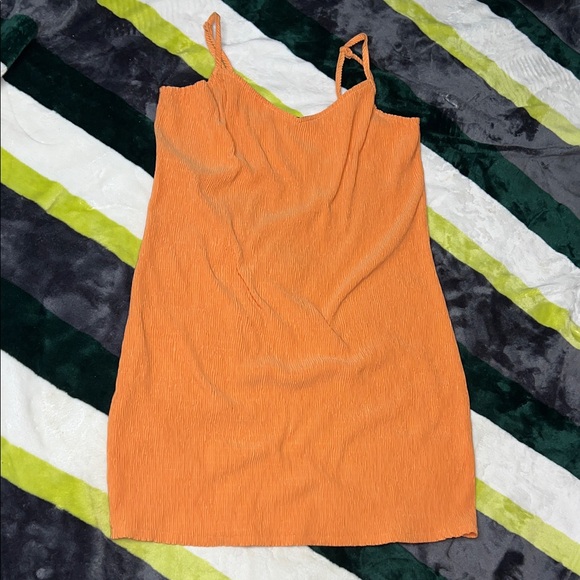 Vans Orange Textured Dress Size S - Picture 6 of 13